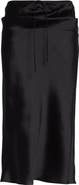 GIA STUDIOS Lanky Vietnamese Silk Drawstring Column Skirt