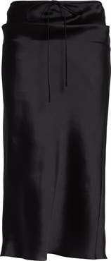GIA STUDIOS Lanky Vietnamese Silk Drawstring Column Skirt