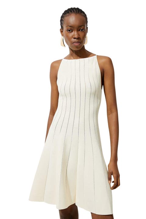 Sheer Knit Mini Dress