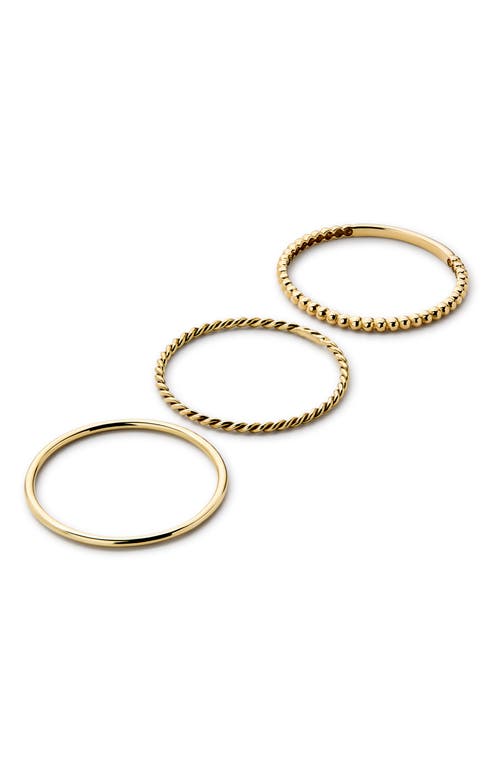 Ana Luisa 10k Gold Trio Ring Set In Gold