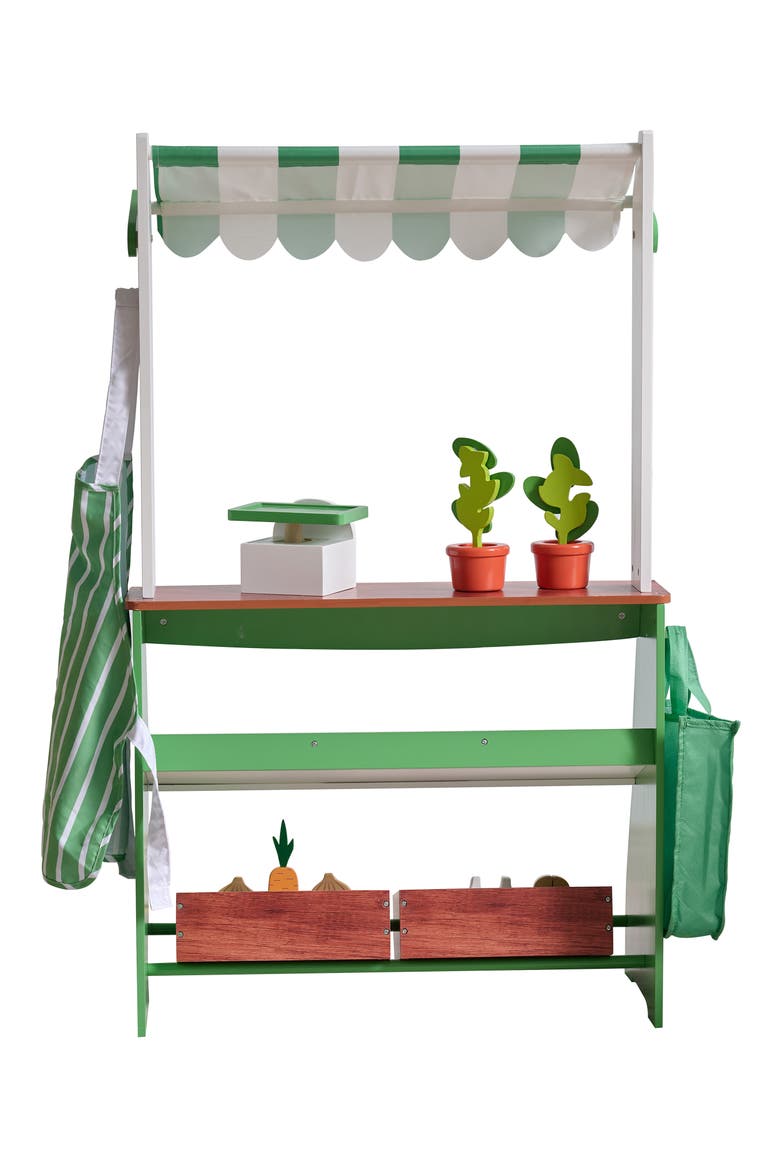 Vermont Farmer's Market Stand Playset, Alternate, color, GREEN