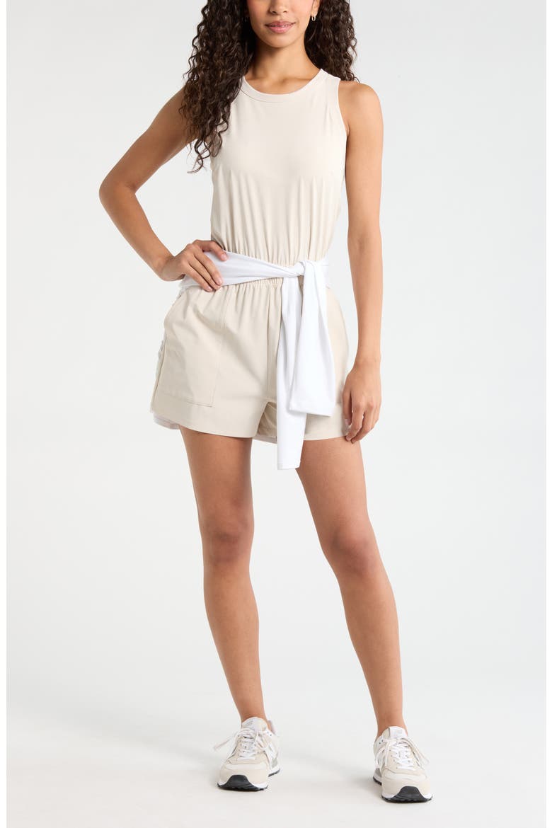 Atlas Short Romper, Alternate, color, MOONBEAM