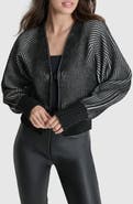 DKNY Contrast Rib Cardigan