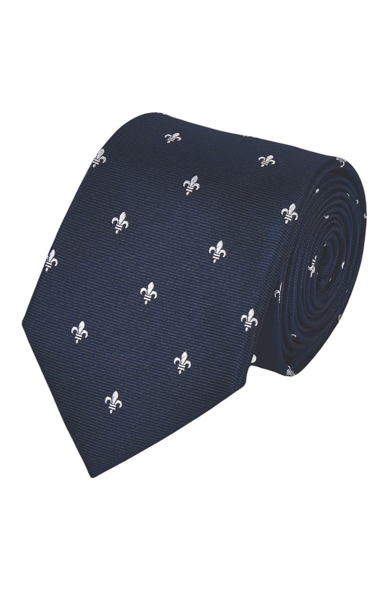 Charles Tyrwhitt Fleur de Lys silk stain resistant tie, Main, color,