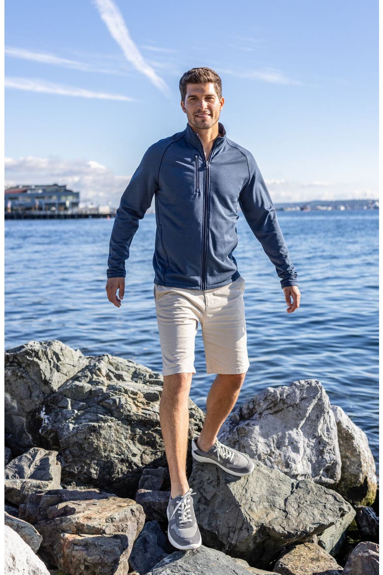Peshastin Fleece Full Zip Jacket, Alternate, color, NAVY BLUE HEATHER