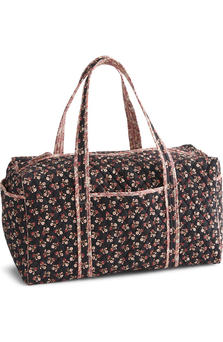 VERA BRADLEY Large Original Quilted Duffle Bag, Main, color, Melissa Ditsy