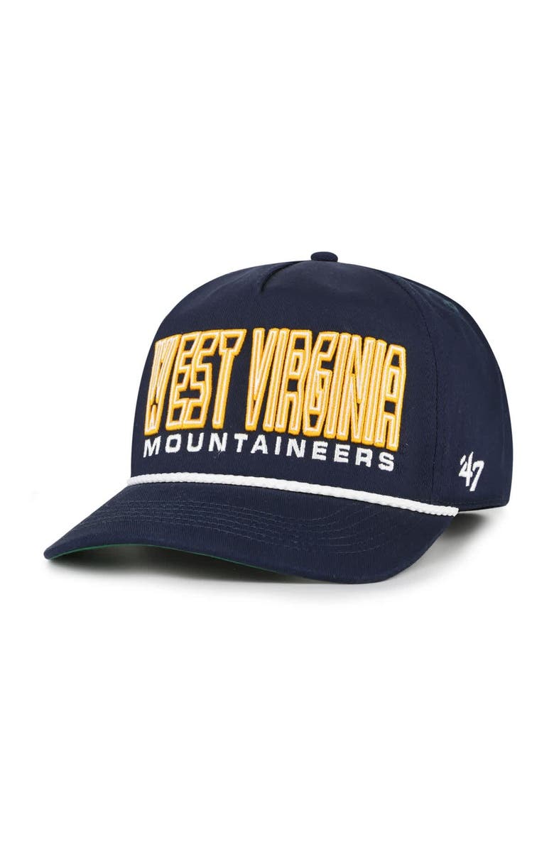'47 Youth '47 Navy West Virginia Mountaineers Byline Hitch Adjustable Hat, Alternate, color, Navy