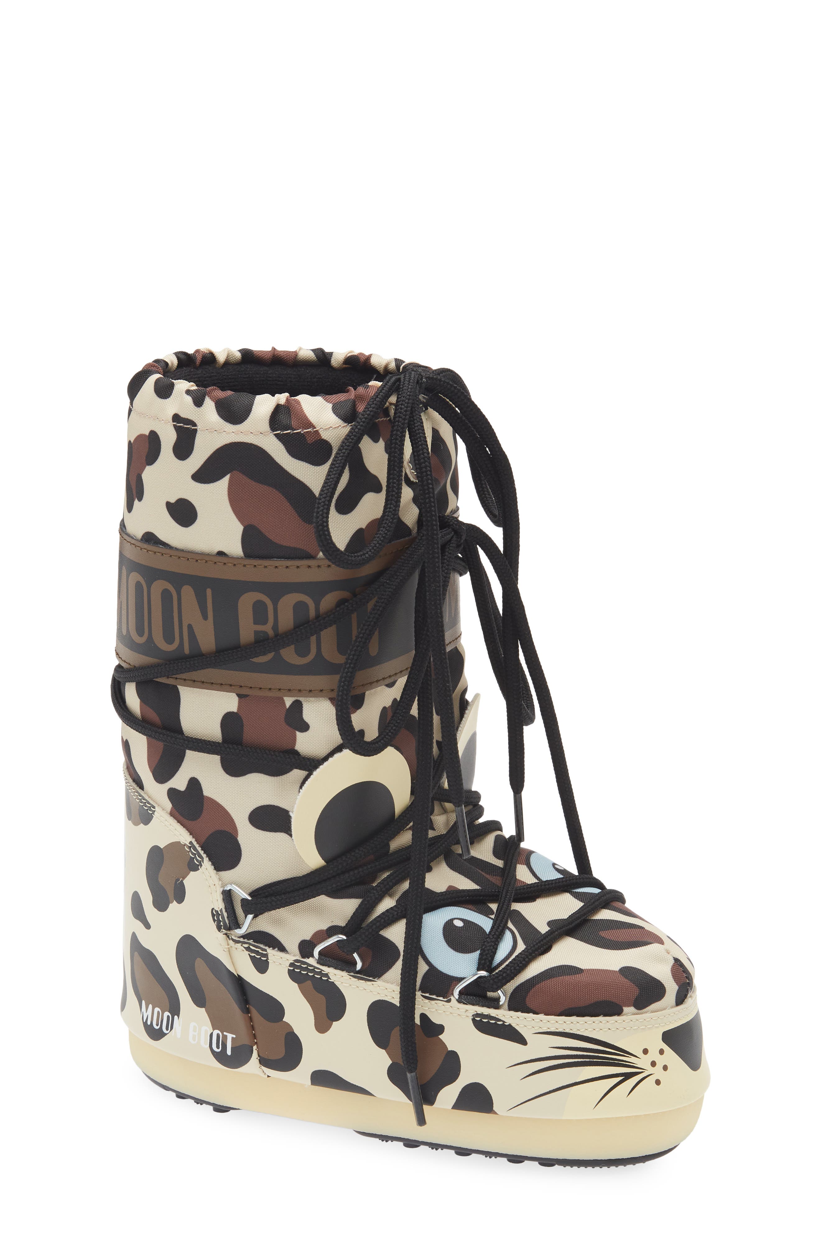 Moon Boot<sup>®</sup> Kids' Icon Animal Boot, Main, color, Leopard
