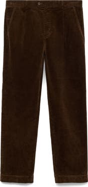 MANGO Straight Leg Corduroy Pants