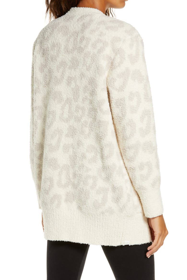 CozyChic™ Leopard Cardigan, Alternate, color, CREAM/ STONE