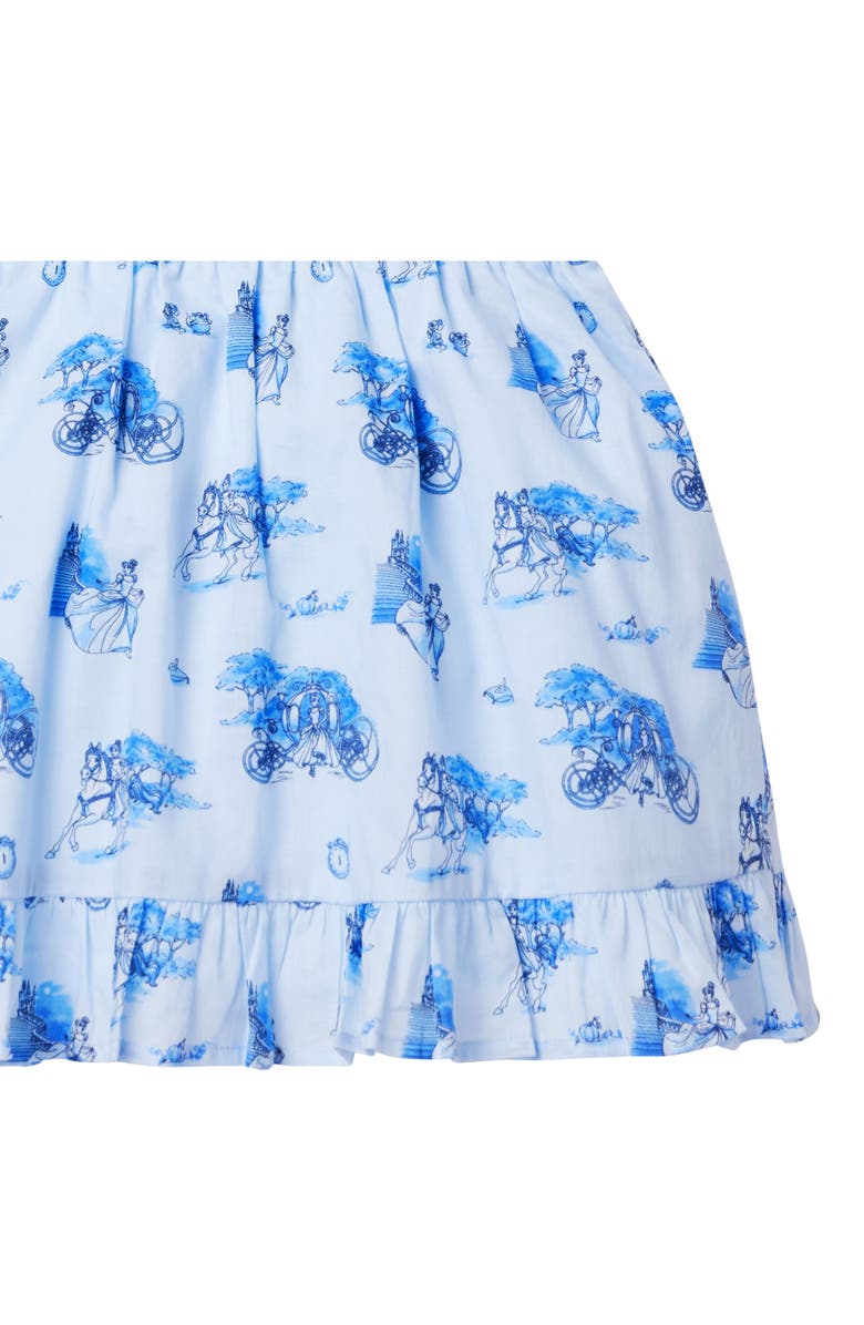 Janie and Jack x Disney Kids' Disney100 Cinderella Ruffle Cotton Dress, Alternate, color,