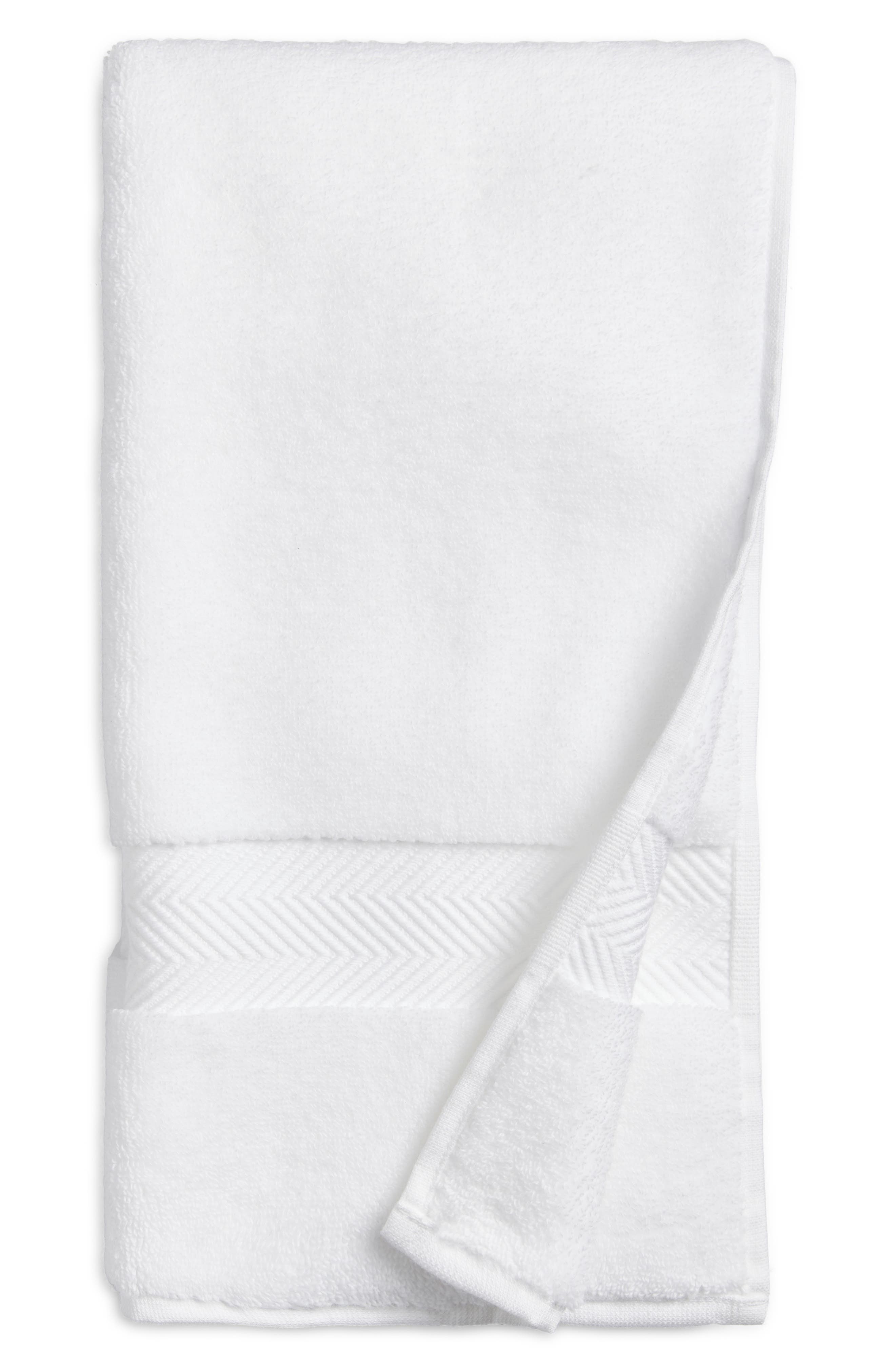 Nordstrom Organic Hydrocotton Hand Towel - White, Hand Towel