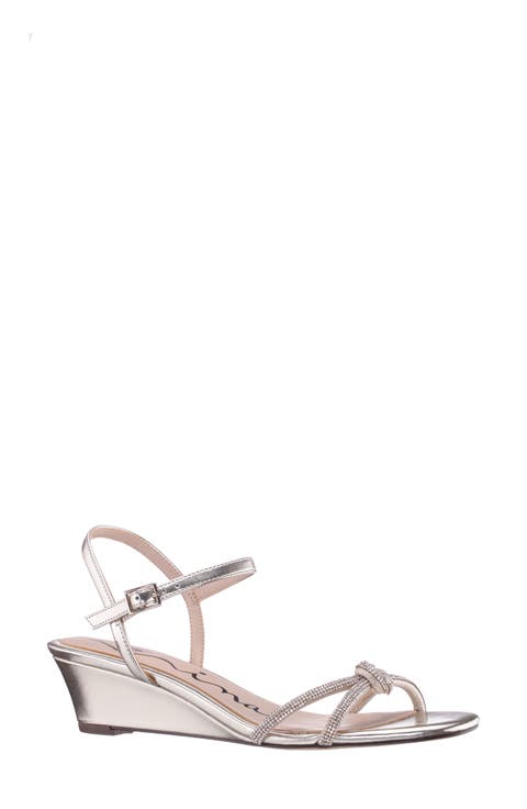 Valeria Ankle Strap Wedge Sandal (Women)
