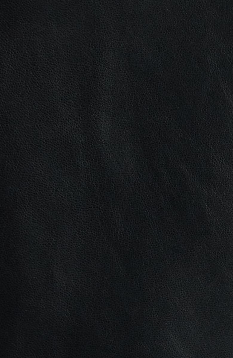 BOSS Drumialda Wool & Leather Column Dress, Alternate, color, Black