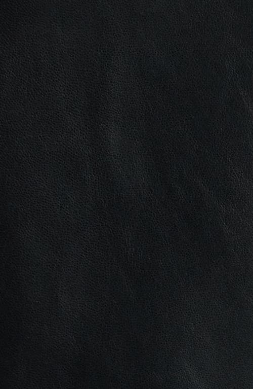 Hugo Boss Virgin-wool Dress With Leather Bodice In Black