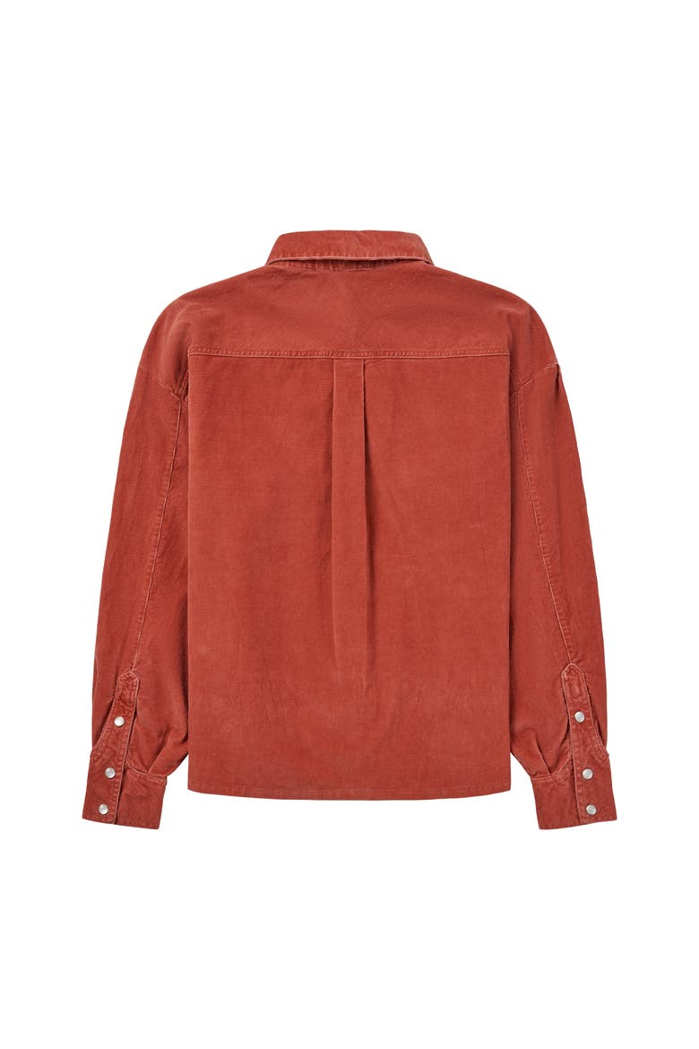 Wild Velvet Shirt, Alternate, color, Terra Red