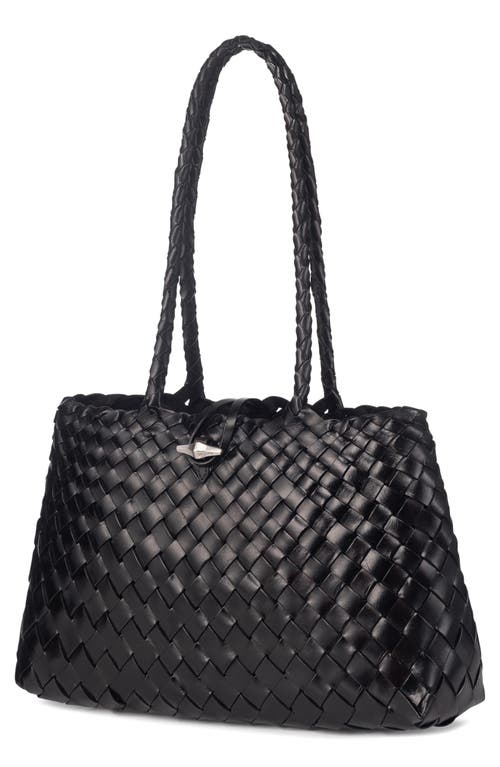 ORYANY ORYANY KAYLA WOVEN LEATHER SHOULDER BAG