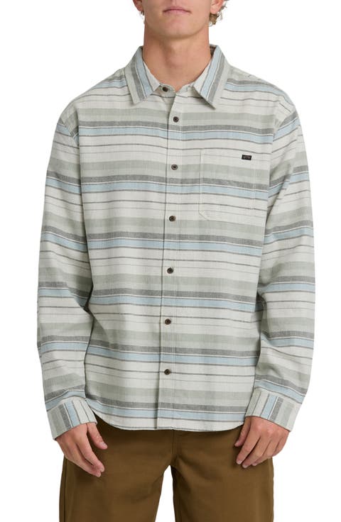 Coastline Cotton Flannel Button-Up Shirt