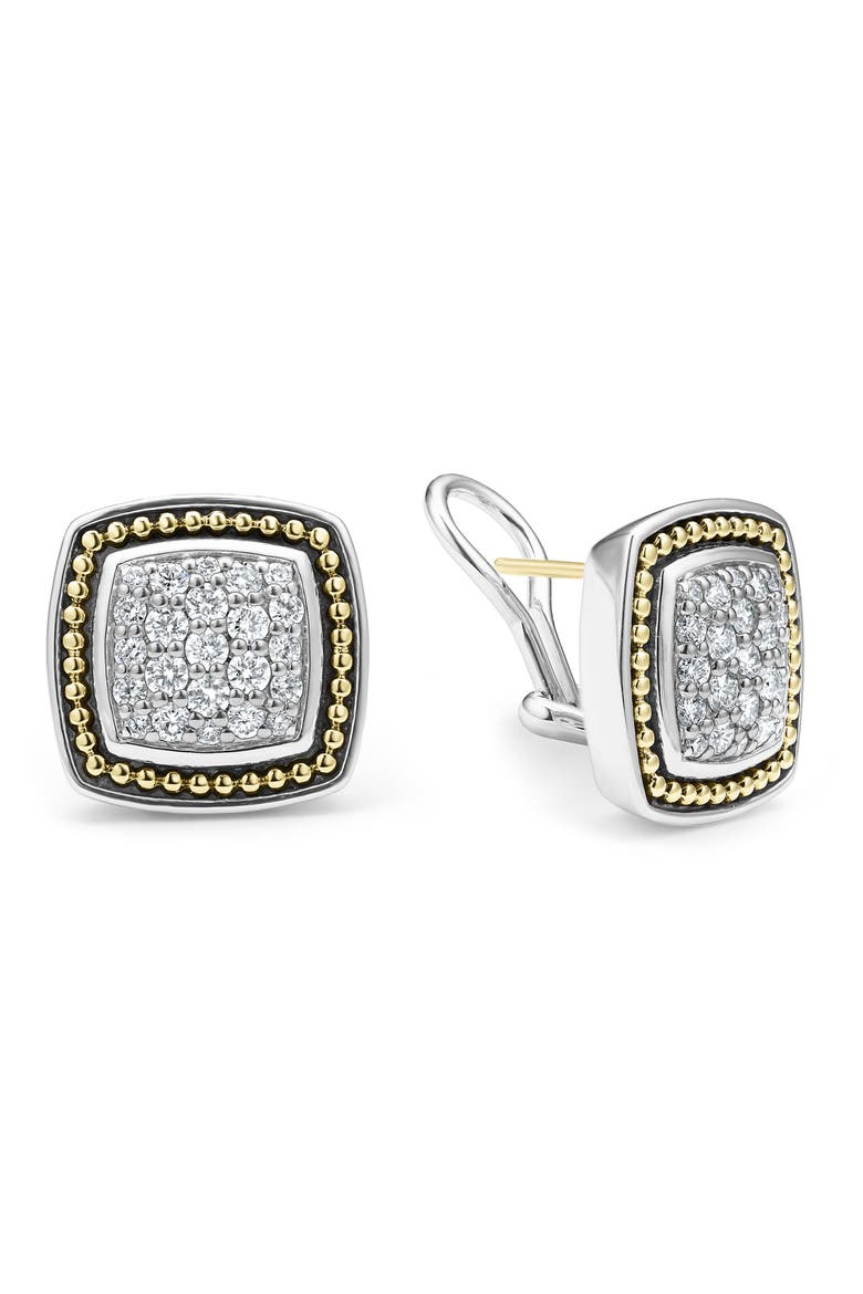 Rittenhouse Diamond Pavé Stud Earrings , Alternate, color, SILVER