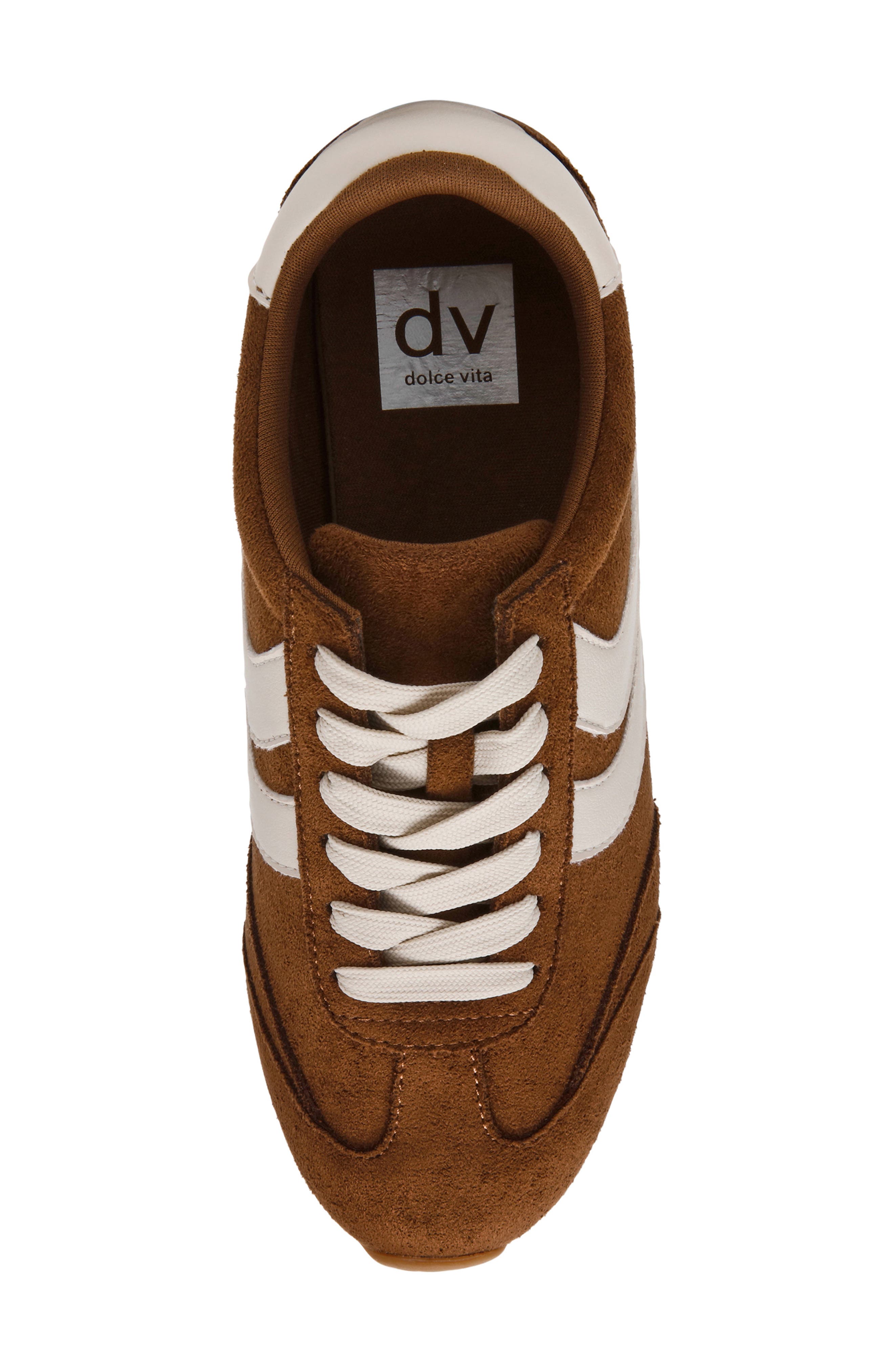 Hype Faux Shearling Lined Sneaker, Alternate, color, CHESTNUT