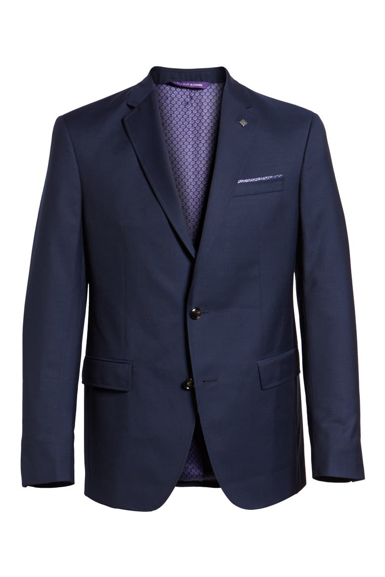 Trevi Slim Fit Wool Blazer, Alternate, color, NAVY