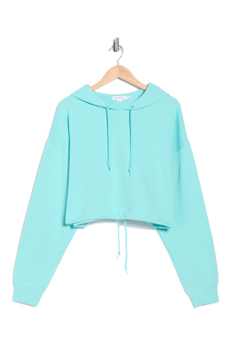 Candy Wash Crop Hoodie, Main, color, POOL005