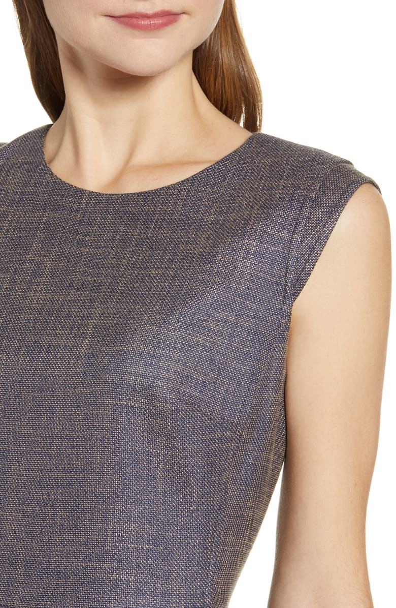 Anne Klein Tweed Sheath Dress, Alternate, color,