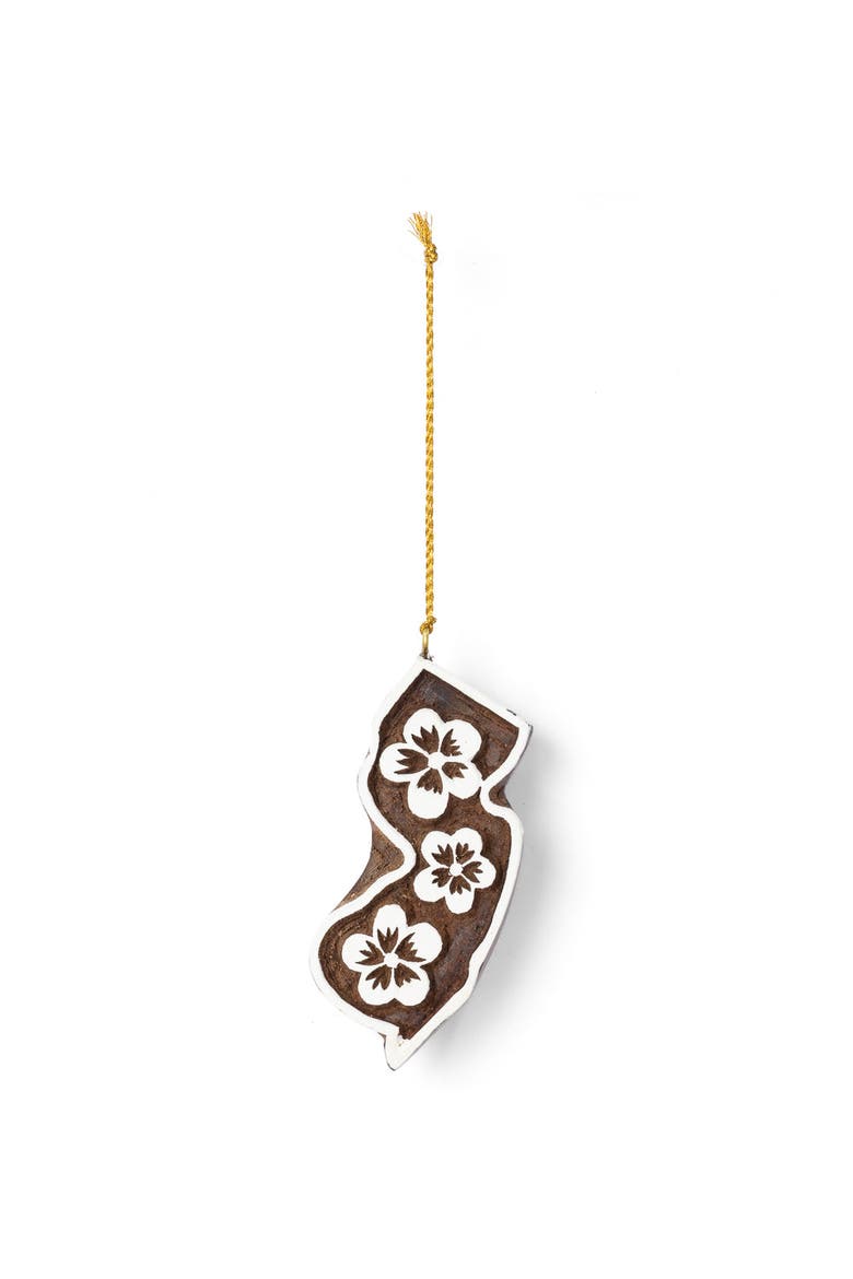 New Jersey State Violet Ornament, Main, color, Natural