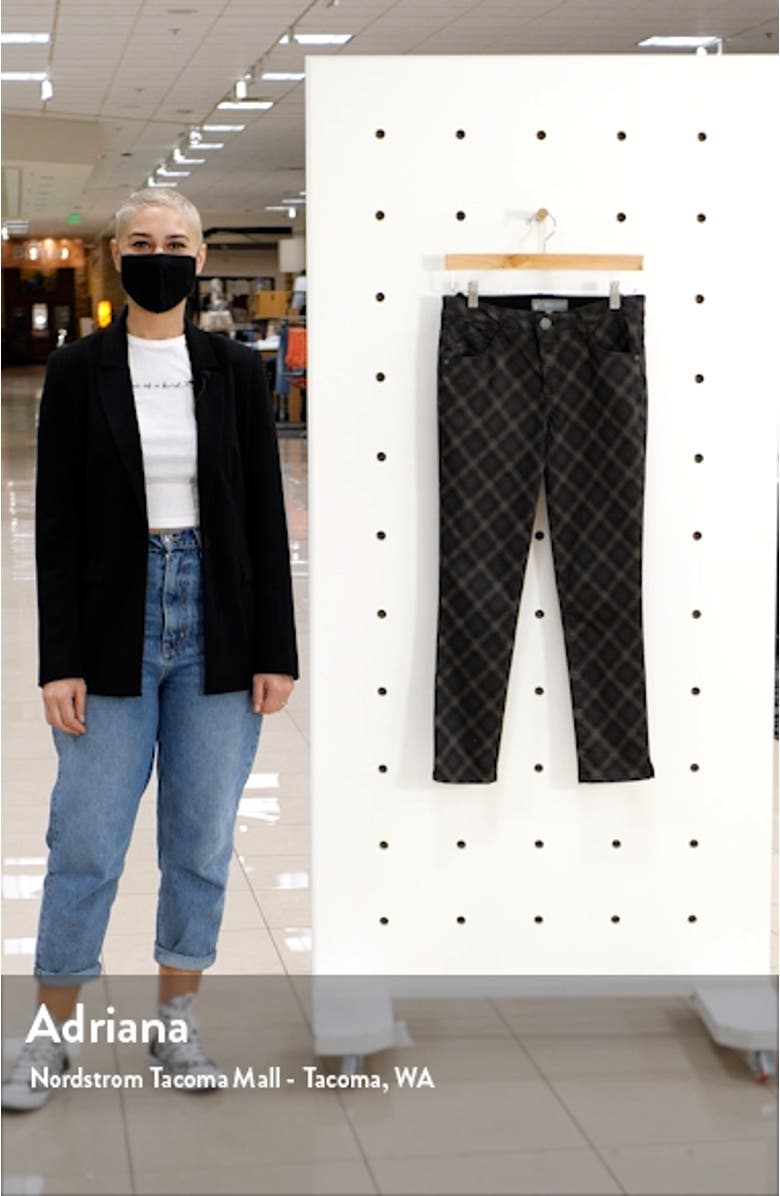 Ab-Solution Plaid High Waist Ankle Skinny Pants, sales video thumbnail
