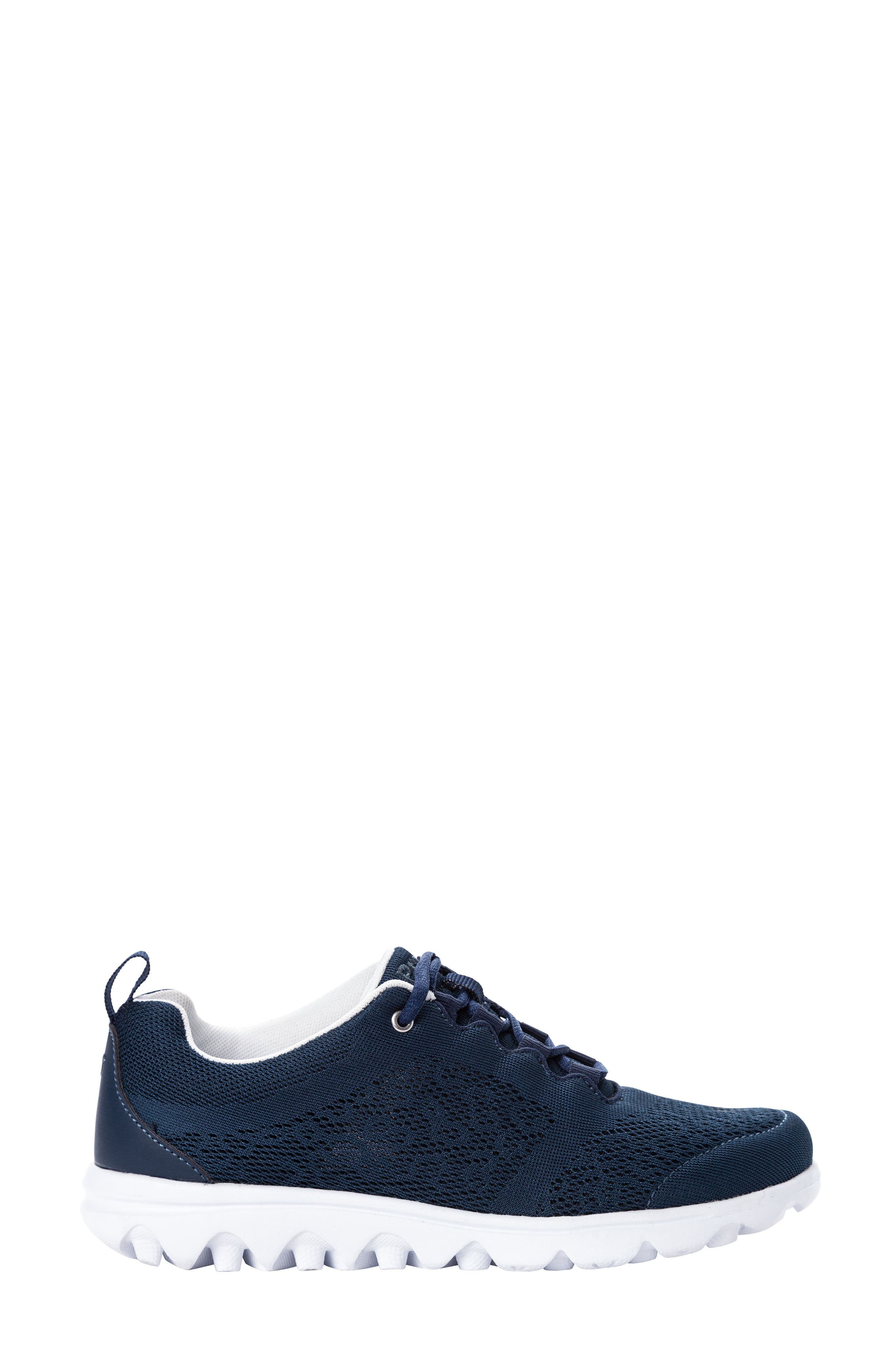 TravelActiv Knit Lace-Up Sneaker, Alternate, color, NAVY
