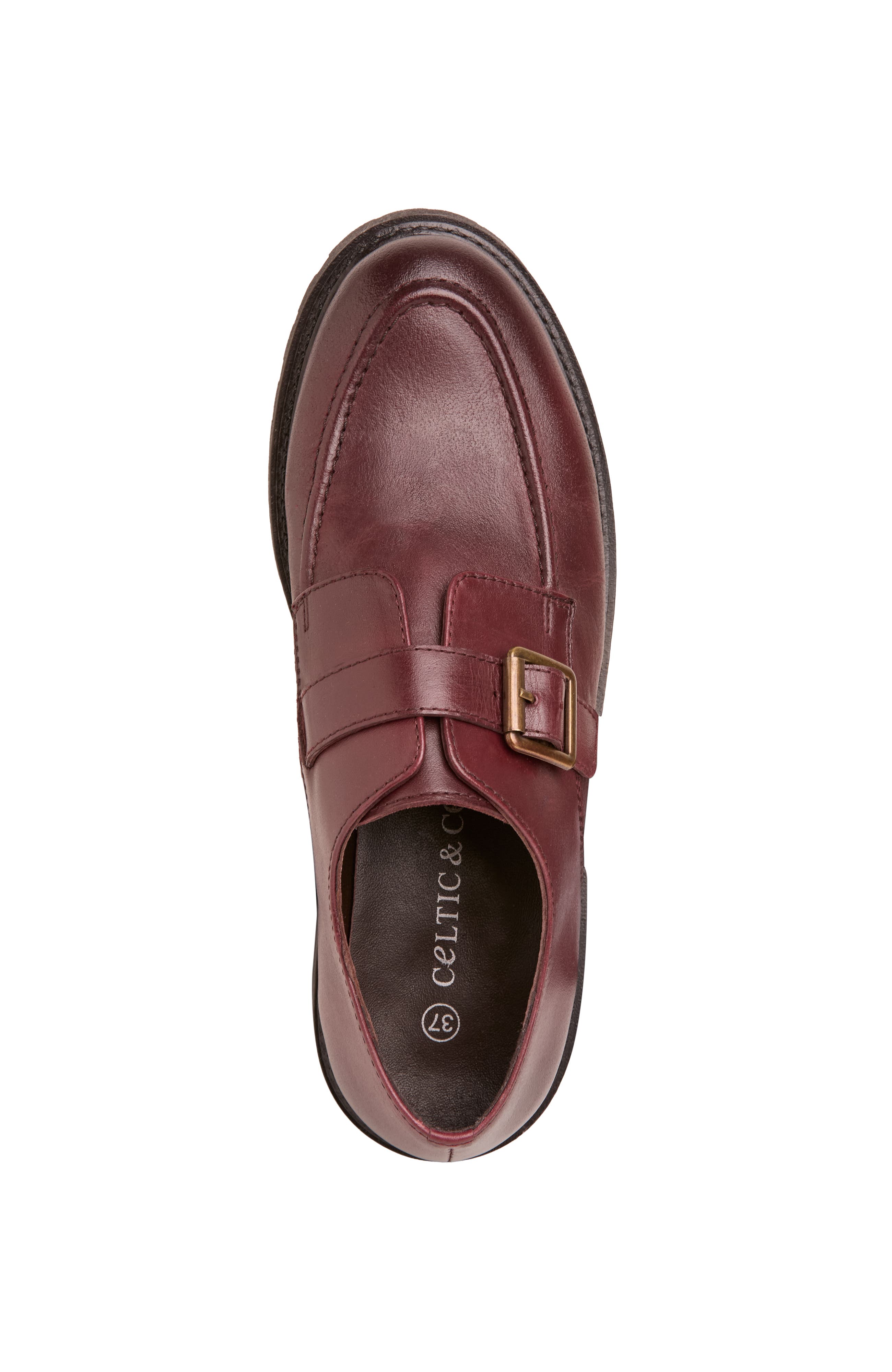 Chunky Monk Shoes, Alternate, color, Oxblood