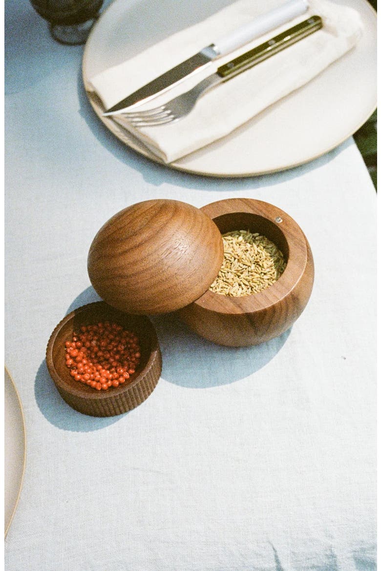 Salt Sphere, Alternate, color, Walnut