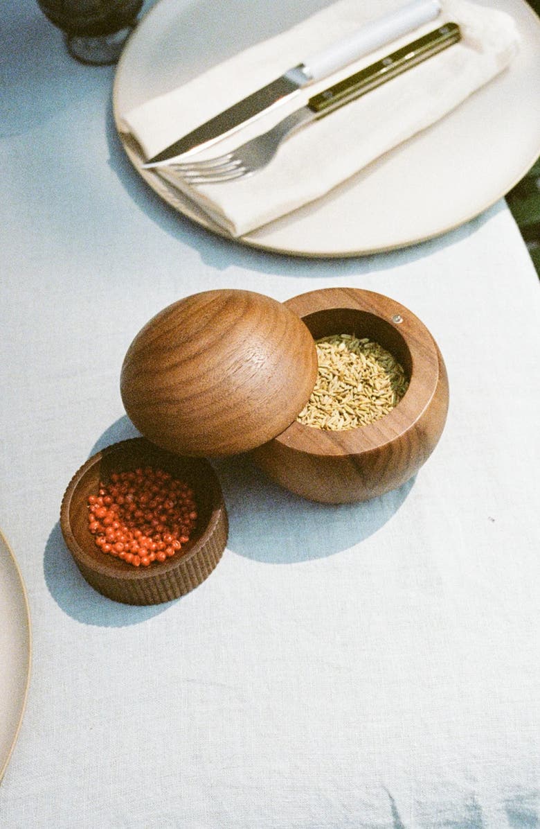 MATERIAL Salt Sphere, Alternate, color, Walnut