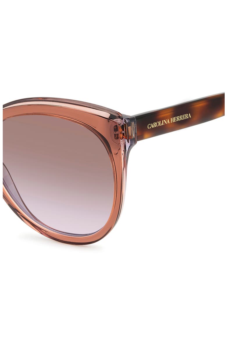 57mm Gradient Round Cat Eye Sunglasses, Alternate, color, 0NUX-QR