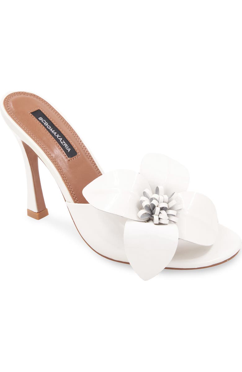 BCBGMAXAZRIA Aeryn Slide Sandal, Main, color, White
