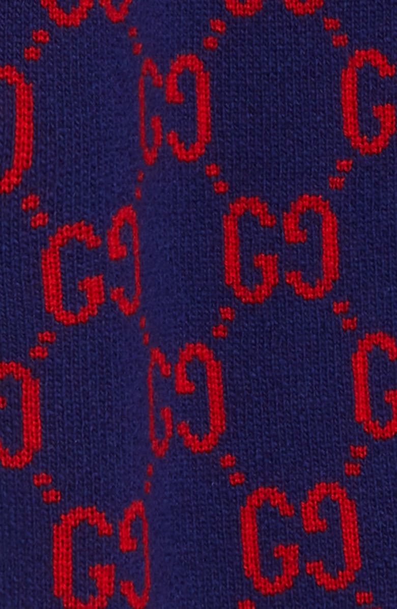 Gucci GG Logo Jacquard Wool Sweater Romper, Alternate, color, 
