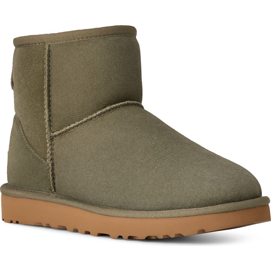 Ugg(r) Ugg Classic Mini Ii Genuine Shearling Lined Boot In Green