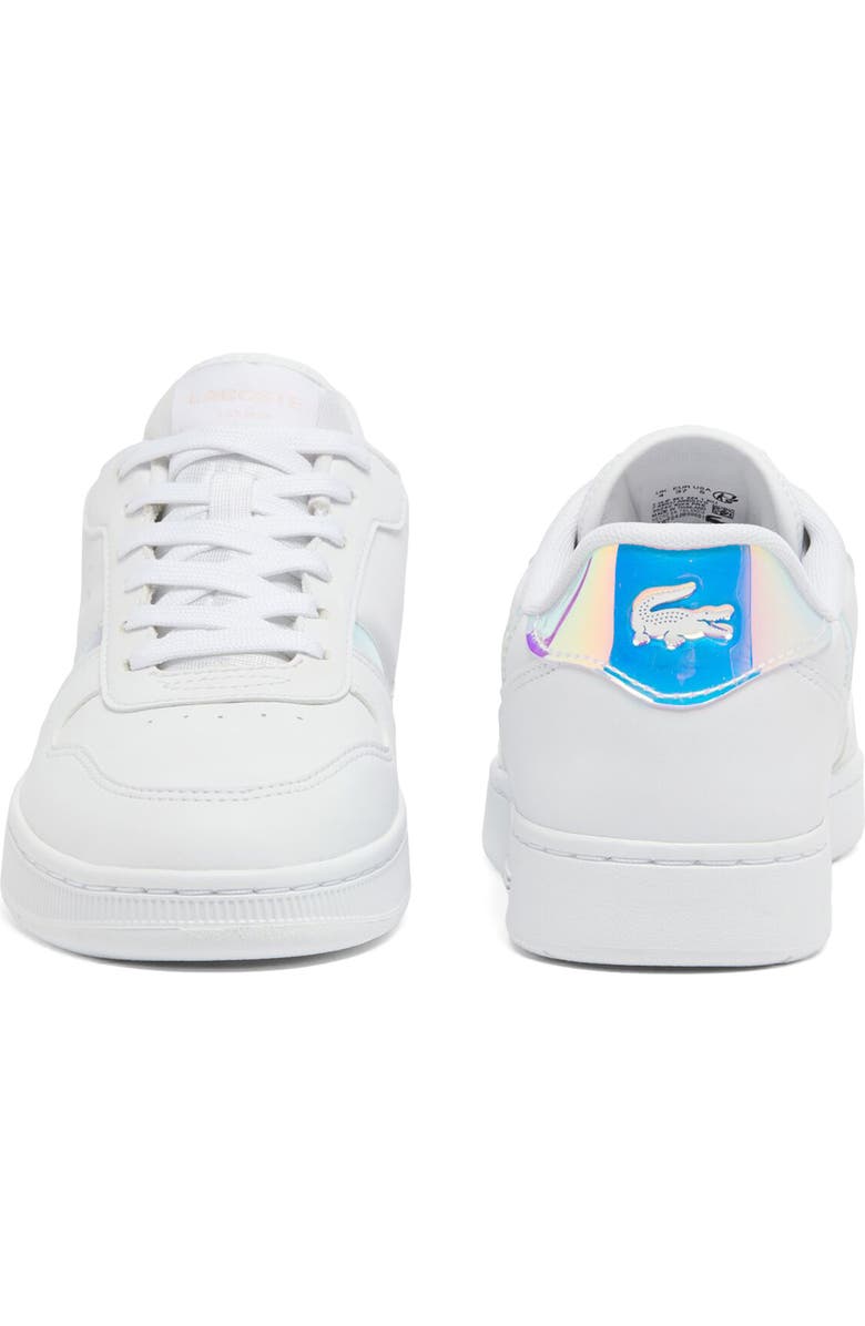 Lacoste Kids' T-Clip Set Sneaker, Alternate, color, White/ Light Pink