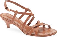 FARM Rio Spring Kitten Heel Leather Sandal