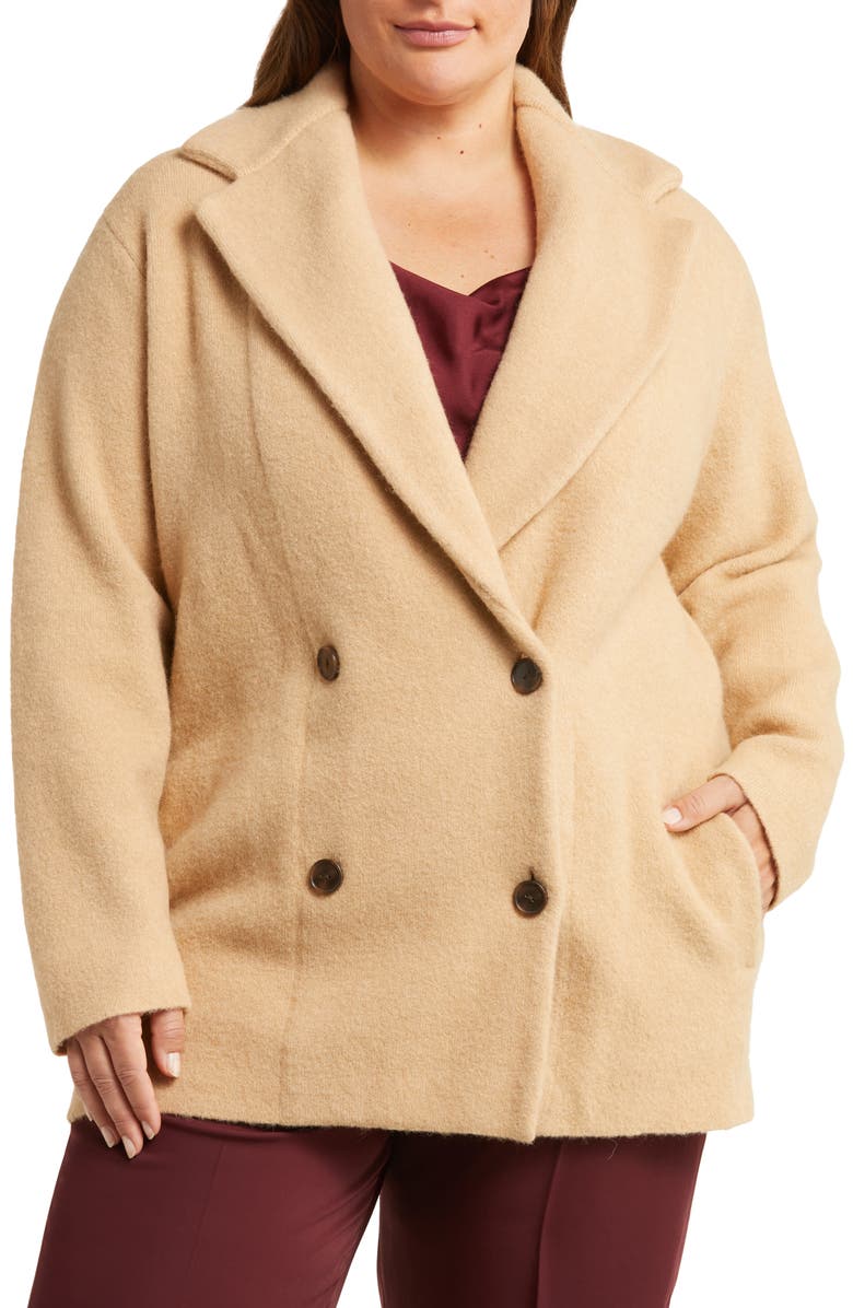 Vince Double Breasted Wool & Cashmere Jacket, Alternate, color, 