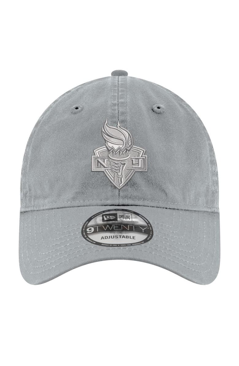 New Era Unisex New Era Gray New York Liberty Core Tonal 9TWENTY Adjustable Hat, Alternate, color,