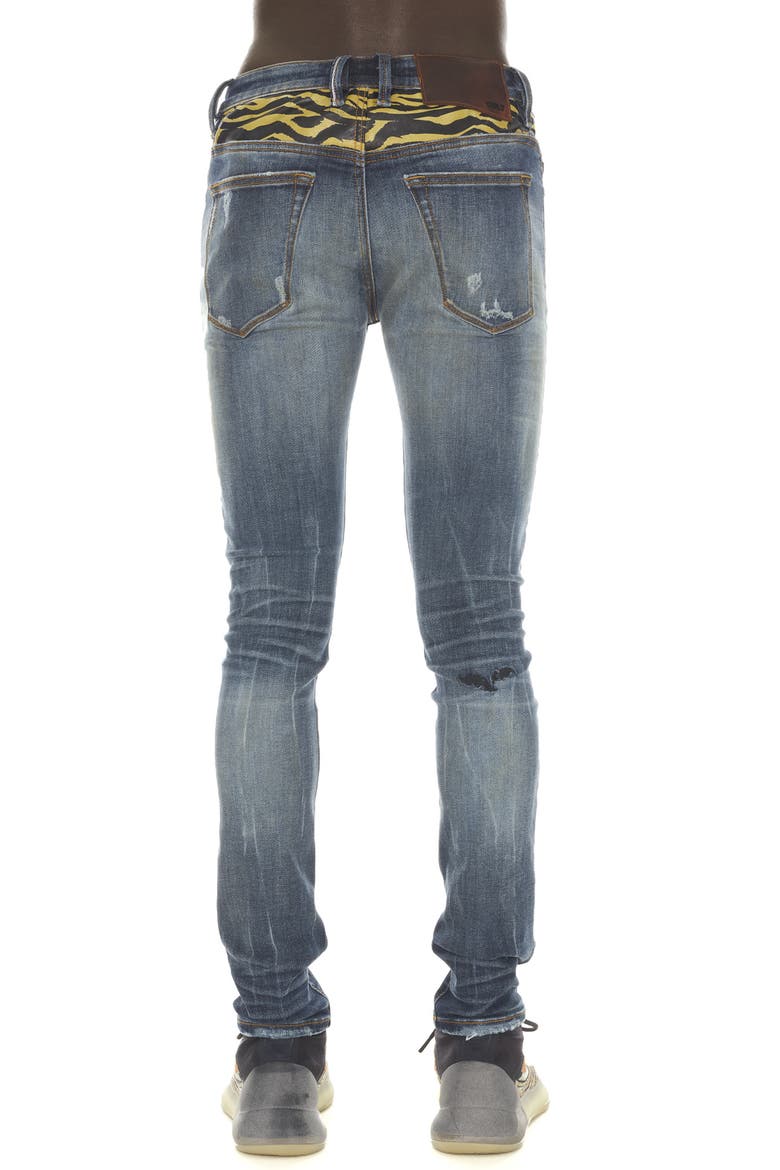 Punk Rip & Repair Super Skinny Jeans, Alternate, color, TIGER