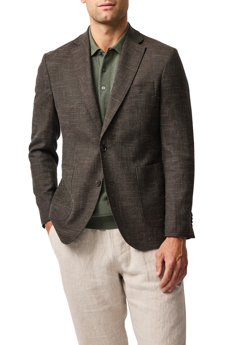 Holland Crescent Wool Blend Sport Coat, Main, color, MOSS
