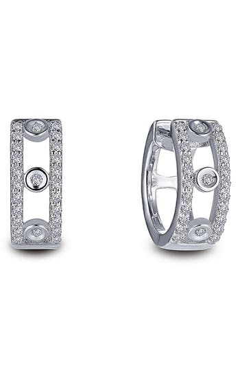 Lafonn Simulated Diamond Huggie Hoop Earrings In Multi