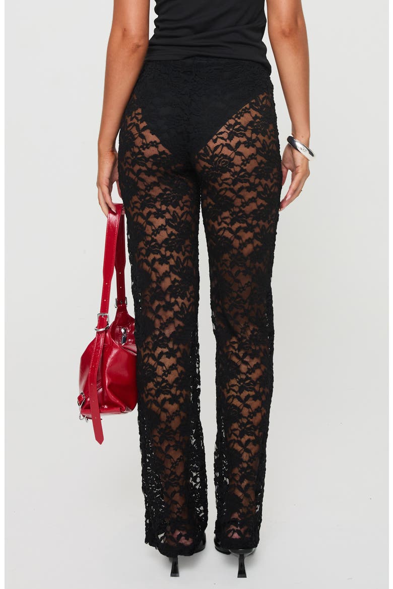 Peru Lace Pants, Alternate, color, BLACK