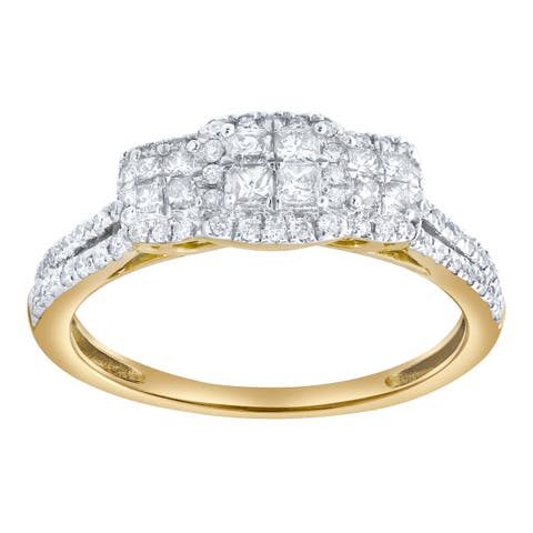 Carrea Glow 0.55 Ct 10K Gold Diamond Ring