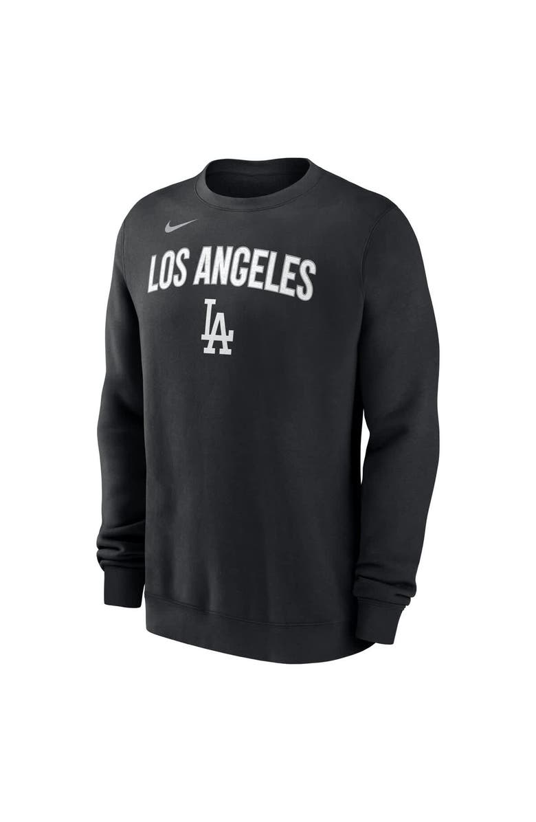 Nike Men's Nike Black Los Angeles Dodgers Pullover Sweatshirt, Alternate, color, Black