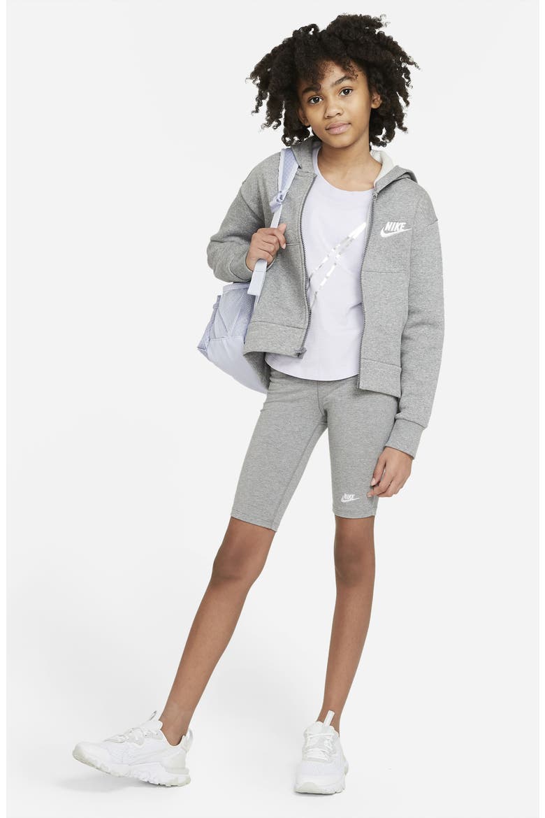 Sportswear Club Fleece Full Zip Hoodie, Alternate, color, CARB H/WHITE