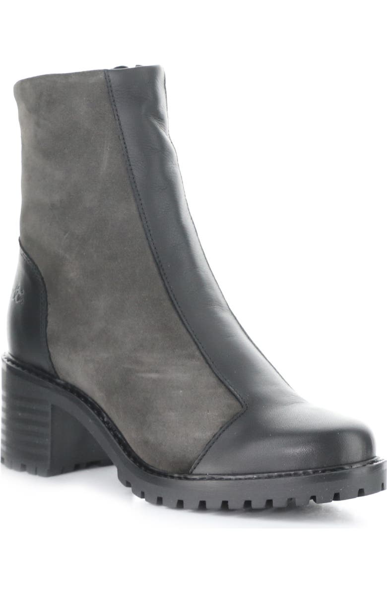 Bos. & Co. Ingrid Waterproof Bootie, Main, color, Black/ Anthracite