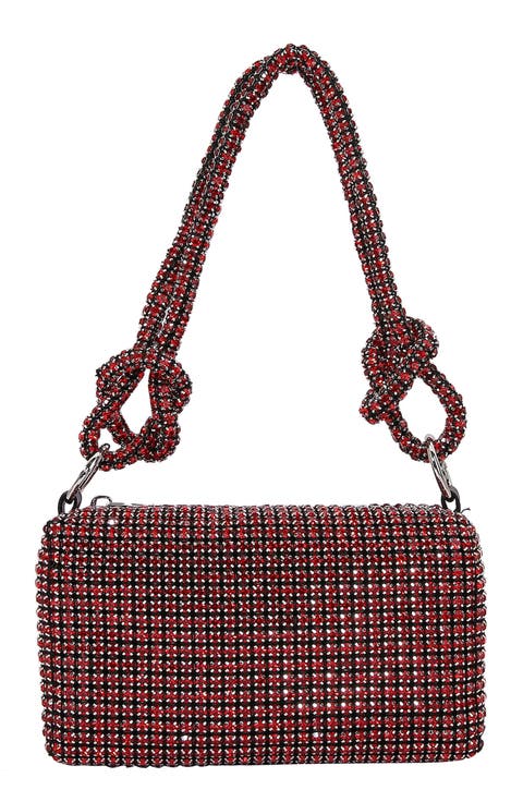 Rhinestone Rectangular Shoulder Bag